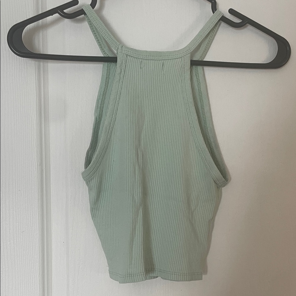 Ardene Mint Green Ribbed Tank Top - Picture 3 of 4